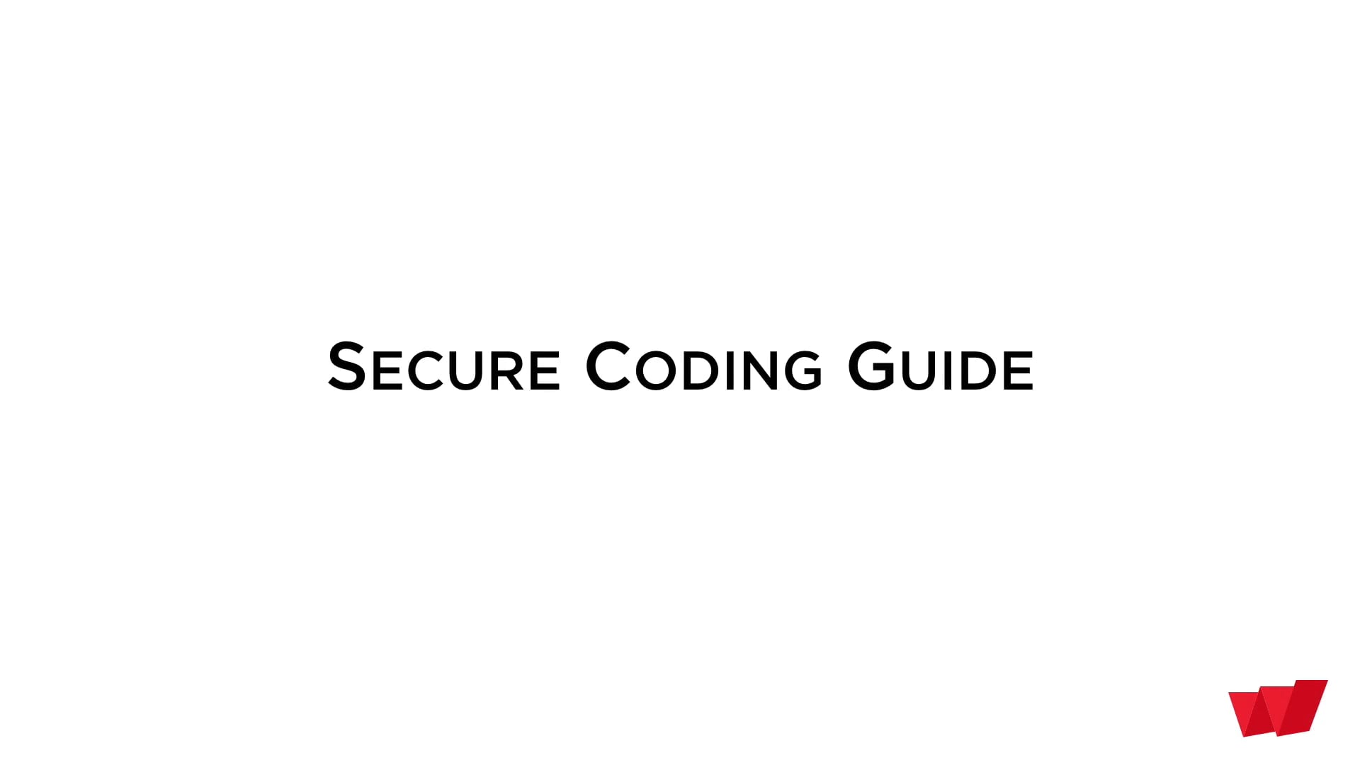 Secure Coding Guide